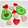 Caja de Galletas Aguacate Corazón