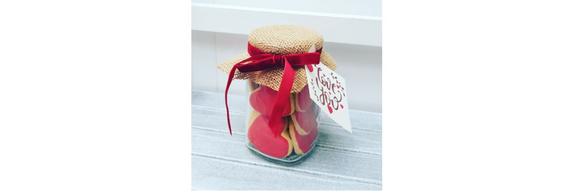 Bote de galletas San Valentín