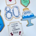 Galletas 80 Cumpleaños  Galletas 80 Cumpleaños