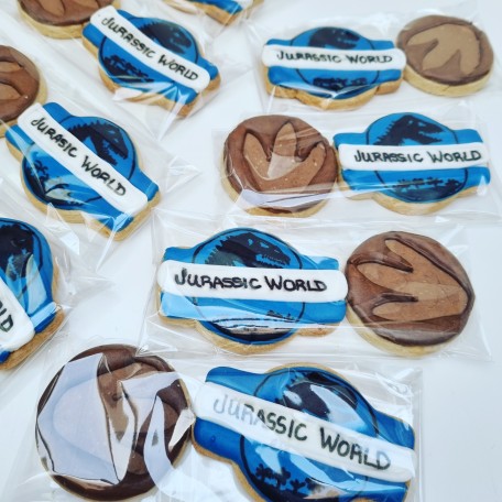 Galletas cumpleaños temática Jurassic World  Galletas cumpleaños temática Jurassic World