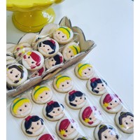 Galletas cumpleaños temática Princesas Disney Tsum Tsum  Galletas cumpleaños temática Princesas Disney Tsum Tsum