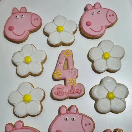 Galletas cumple Peppa Pig  Galletas cumple Peppa Pig